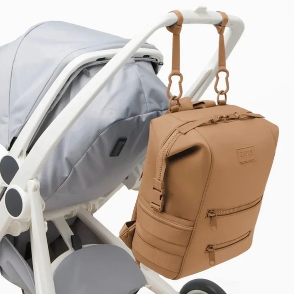 Dange Dover Large Neoprene Indi Diaper Backpack Bag Color: Camel - Picture 3 of 9